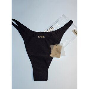 SAME Los Angeles Bottom Swim  Womens Solid 90s Size XXL Black